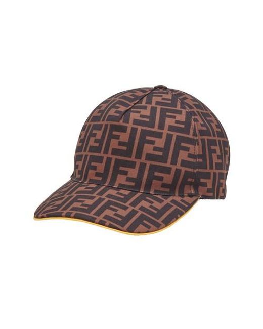 Fendi Brown Hat for men
