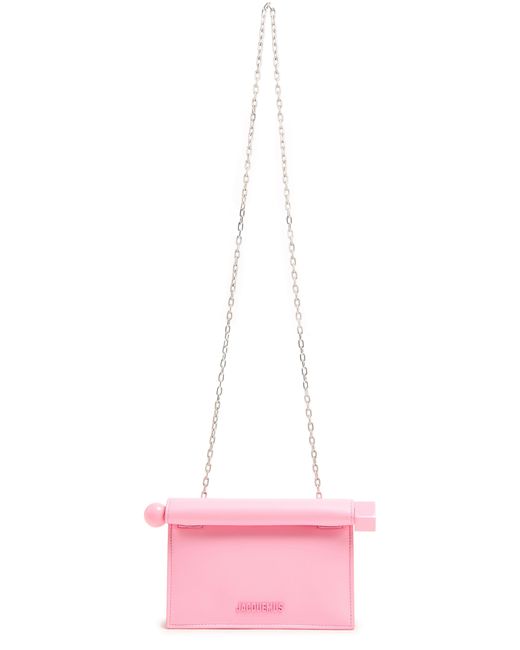 Jacquemus Pink The Small Rond Carré Clutch