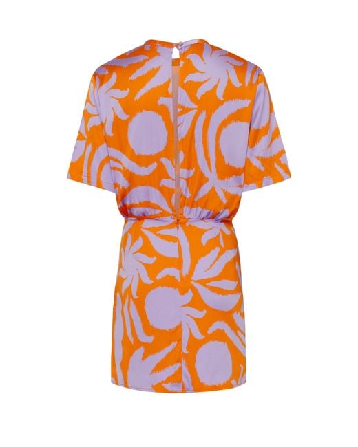 Sessun Orange Thea Print Dress