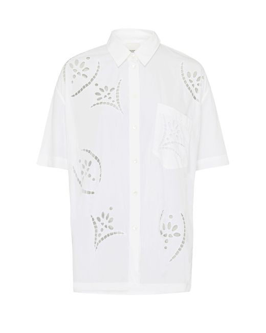Isabel Marant White Bilya Shirt