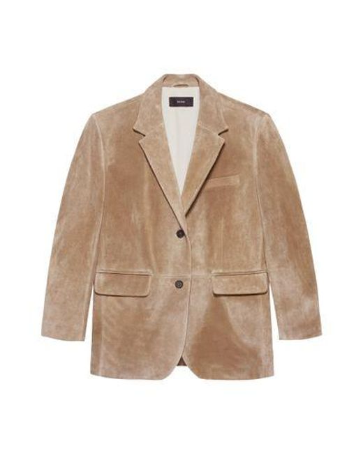 Arma Natural Benny Textured Suede Jacket