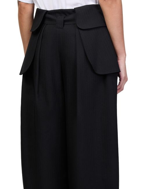 Loewe Black Wool Cargo Pants