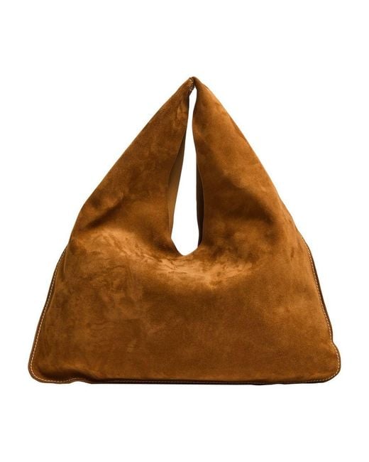 The Row Brown Small Bindle Bag