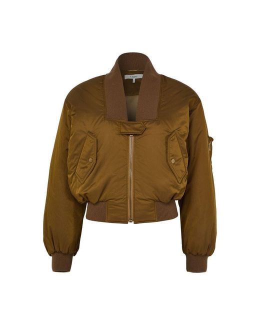 Chloé Green Nylon Bomber Jacket