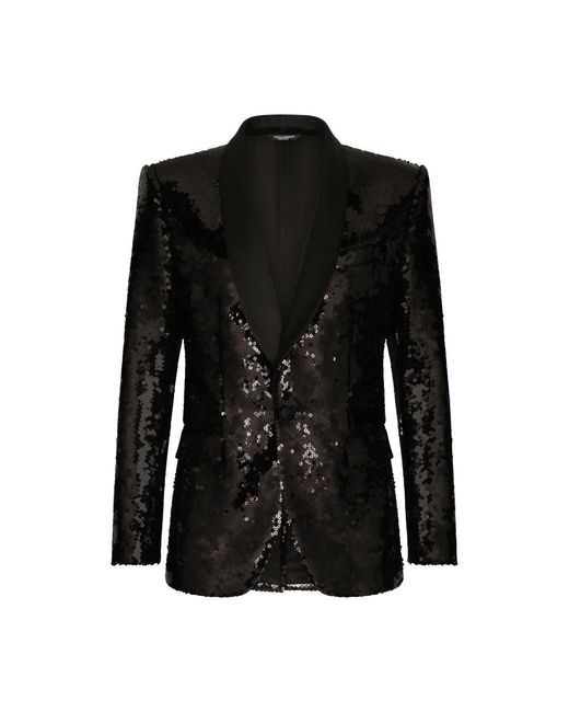 Dolce & Gabbana Black Tuxedo Sicily Single-Breasted for men