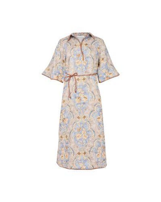 Zimmermann White Midikleid Daylight