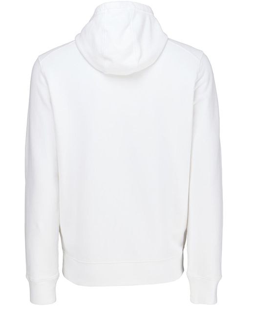 stone island hoodie white