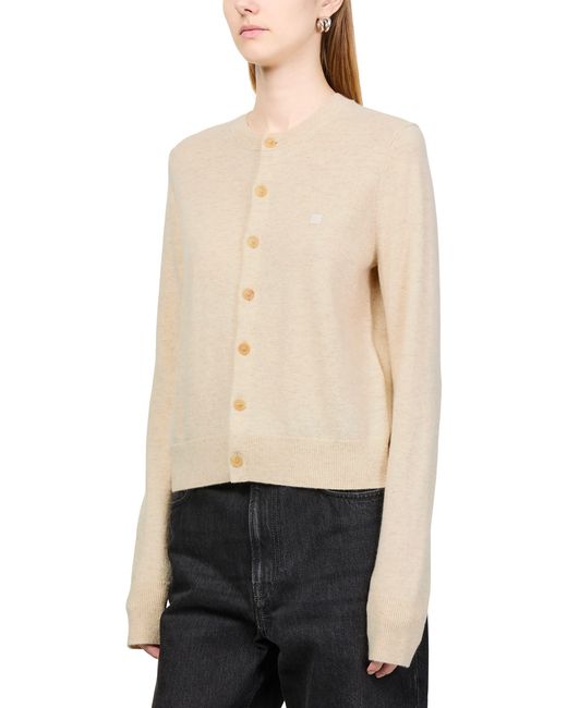 Acne Natural Wool Cardigan