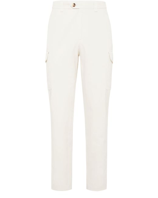 Pantalon teint en pièce Brunello Cucinelli pour homme en coloris White