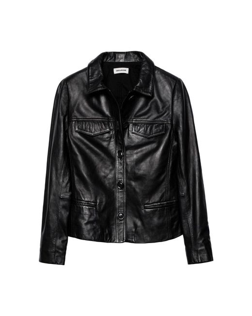 Zadig & Voltaire Black Liam Leather Jacket