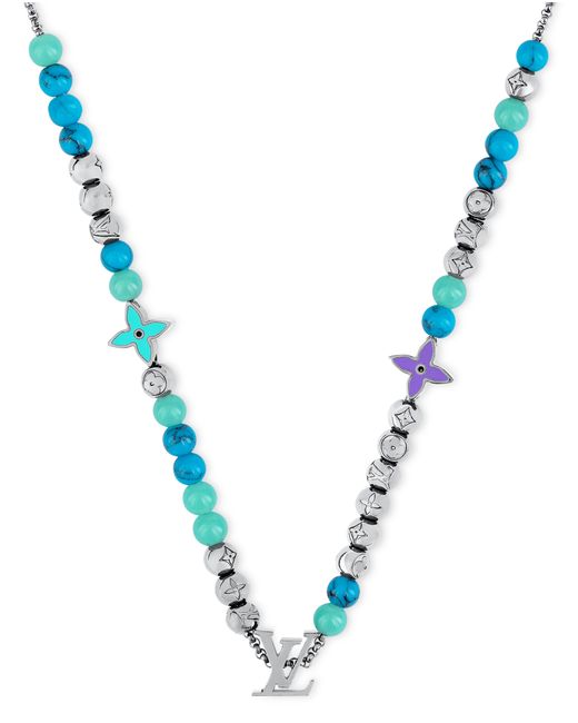 Louis Vuitton Beads Halskette in Blue für Herren
