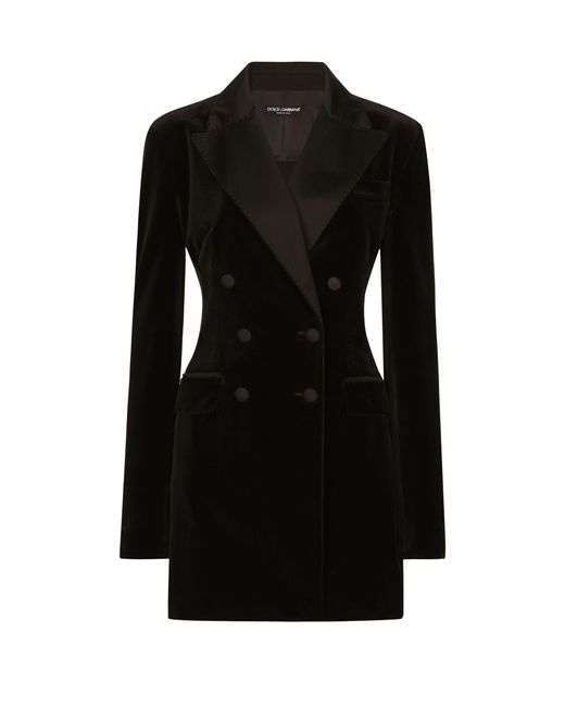 Dolce & Gabbana Black Double-Breasted Turlington Jacket
