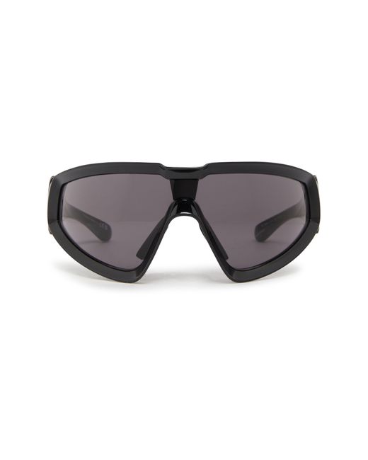 Rick Owens X Moncler - Sonnenbrille Shiny Wrapid in Gray für Herren
