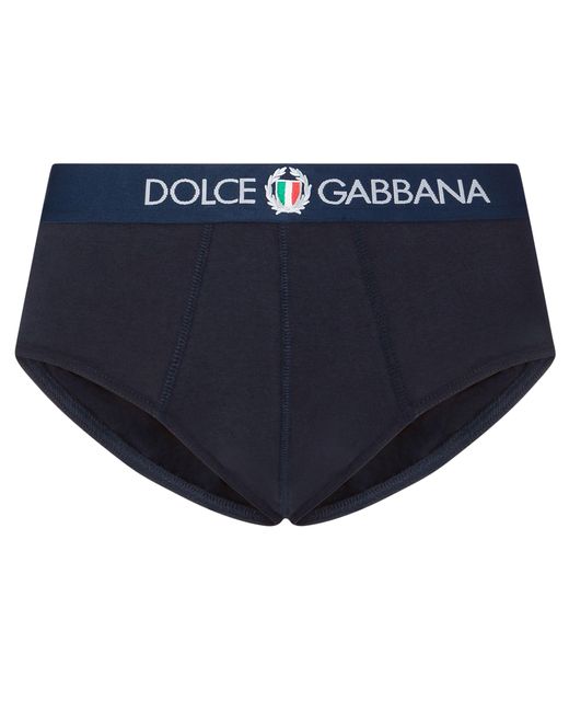 Dolce & Gabbana Slip aus Zwei-Wege-Stretchjersey in Blue für Herren