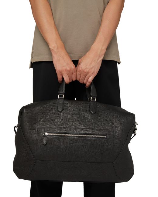 Alexander McQueen Black Edge Duffle Bag for men