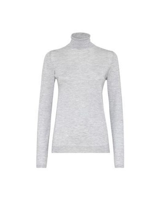 Brunello Cucinelli Gray Sparkling Sweater