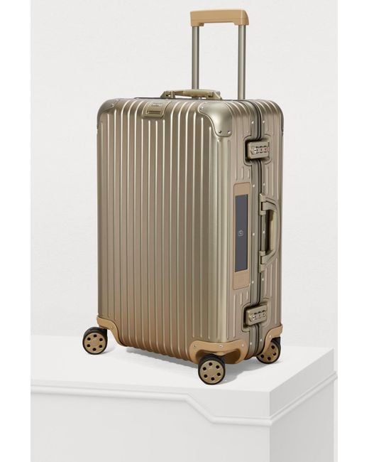 RIMOWA Topas Titanium Multiwheel Electronic Tag Luggage - 67l