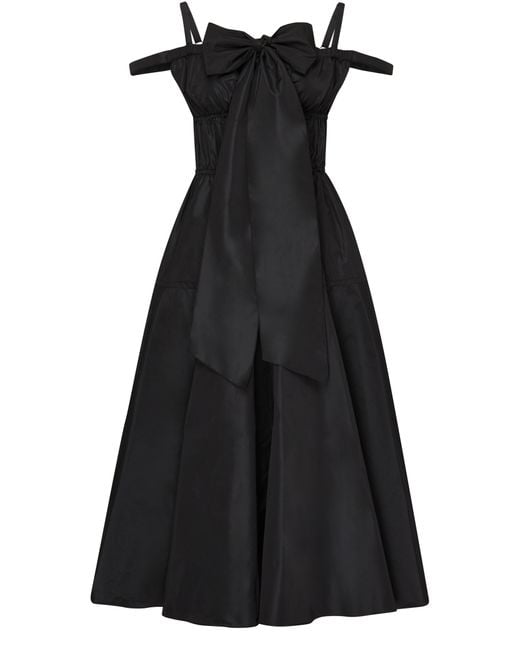 Robe longue de cocktail Patou en coloris Black