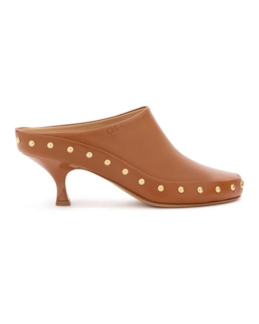 Chloé Brown Junie Mules