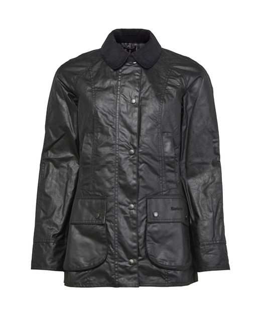 Barbour Black Beadnell Waxed Jacket