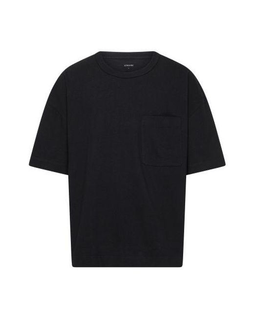 Lemaire Black Boxy T-shirt for men
