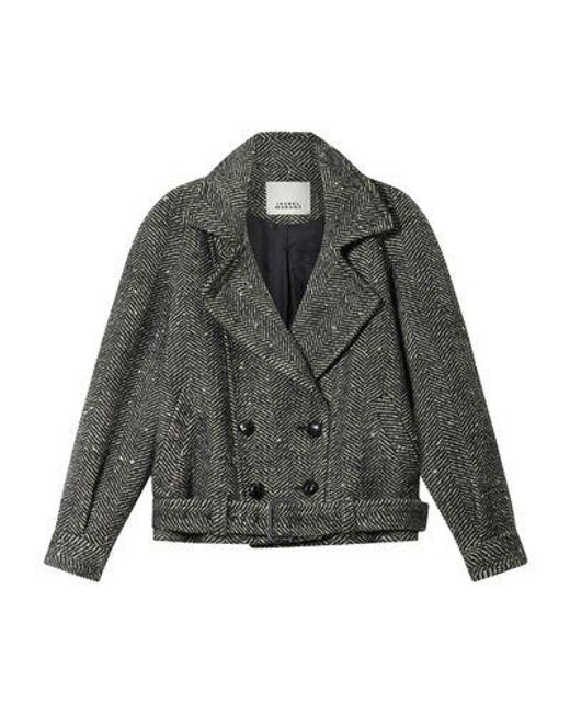 Isabel Marant Green Elvane Coat
