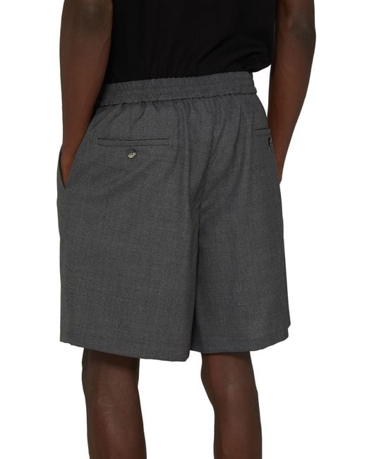 AMI Shorts mit elastischem Bund in Gray für Herren