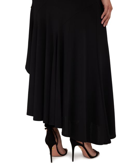 Max Mara Black Estella Asymmetric Long Skirt
