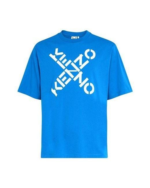 KENZO Sport T-shirt in Blue | Lyst
