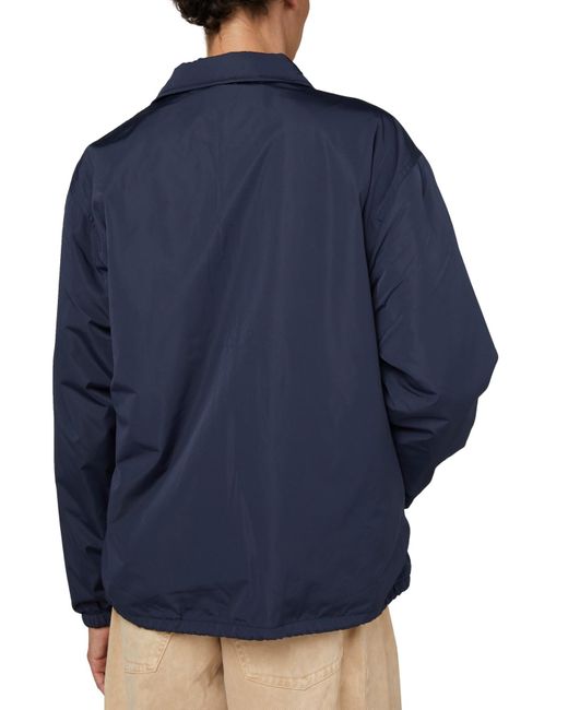 Maison Kitsuné Blue Branded Coach Jacket for men