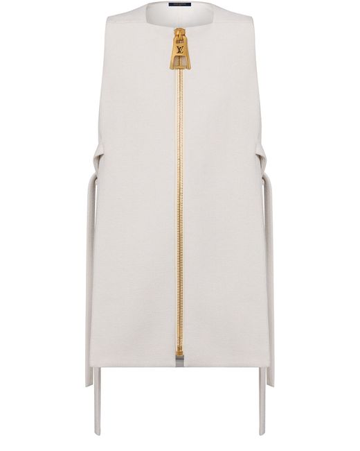 Robe à lanières et tirette oversize Louis Vuitton en coloris White