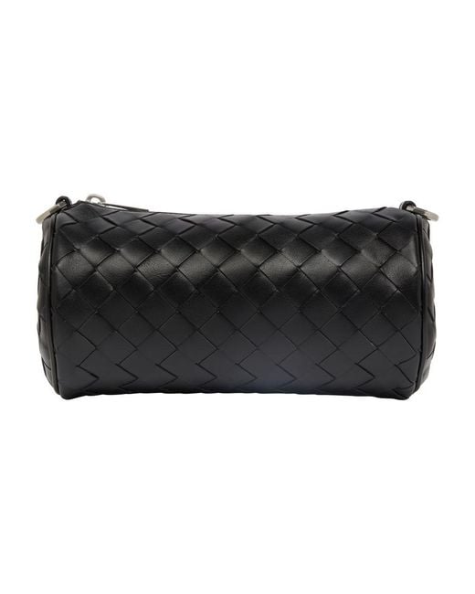 Bottega Veneta Black Clutch Bag With Shoulder Strap for men