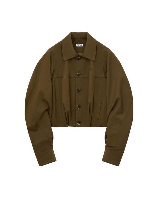 Loewe Green Cotton-Silk Jacket