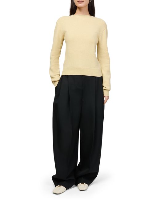 Lemaire Yellow Reversible Buttoned Sweater