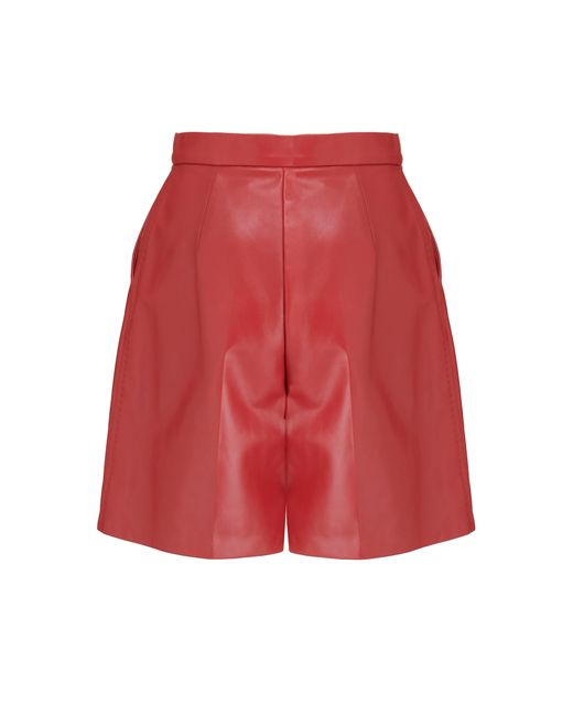 Max Mara Red Lacuna Shorts