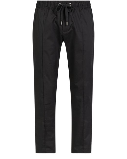 Dolce & Gabbana Black Stretch Cotton Jogging Pants for men