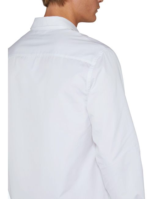 Chemise avec col à l'avant Ow Emb Heavycot Off-White c/o Virgil Abloh pour homme en coloris White