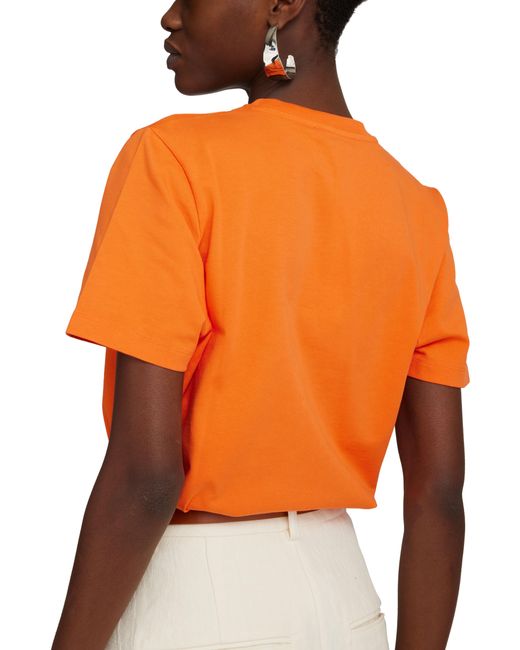 Maison Kitsuné Orange Mini Handwriting Classic T-Shirt