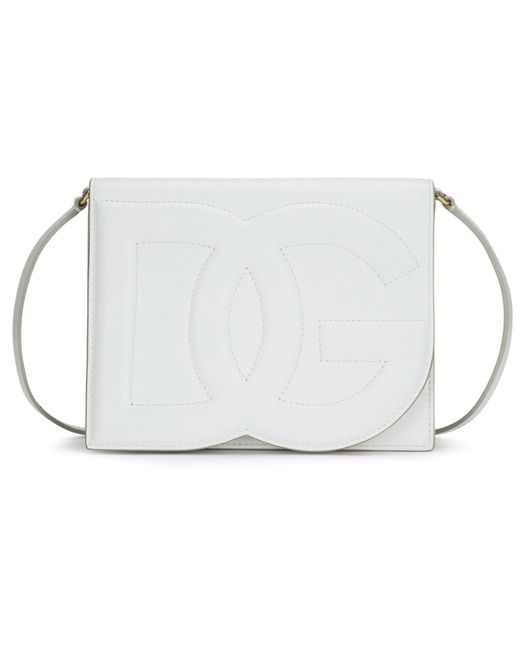 Dolce & Gabbana White Dg Logo Bag Crossbody Bag
