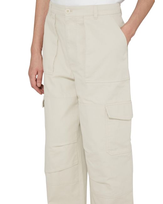 Pantalon cargo Acne pour homme en coloris White