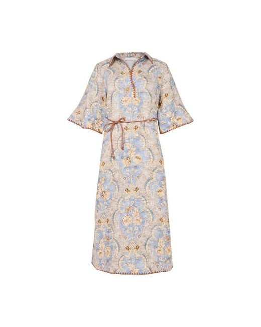 Zimmermann White Midikleid Daylight