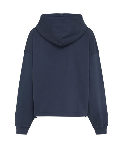 Anine Bing Blue Lucy Hooded Sweatshirt