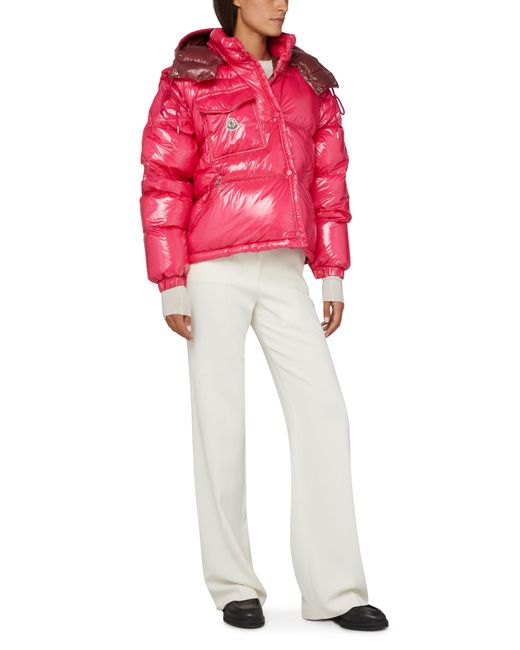 Moncler Pink Karakorum Ripstop Puffer Jacket