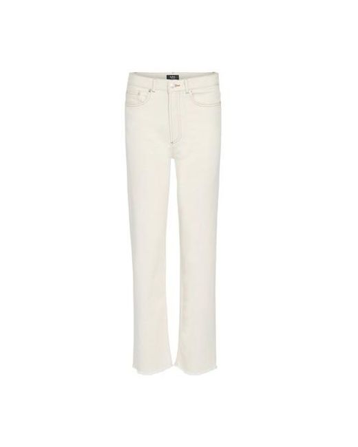 A.P.C. Denim Alan Jeans in White | Lyst