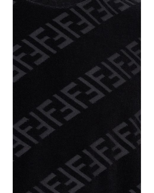 Fendi Velvet T-shirt in Black for Men 