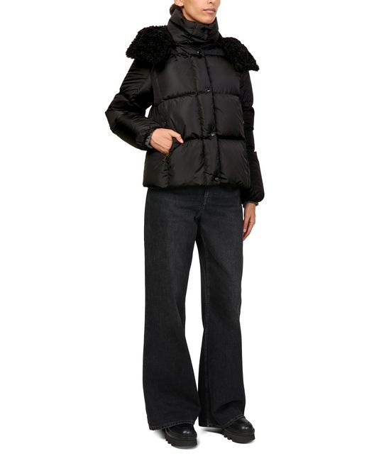 Moncler Black Castelnou Hooded Down Jacket