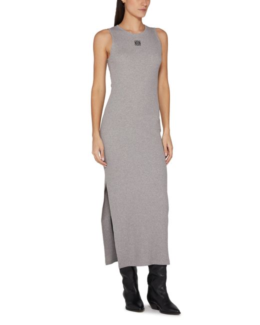 Loewe Gray Anagram Vest Dress