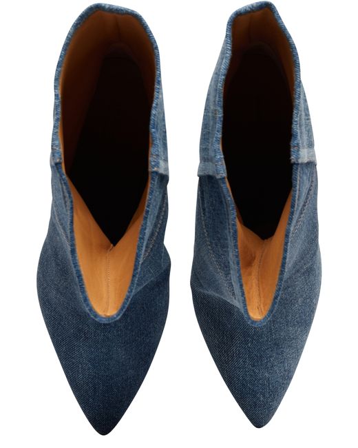 Isabel Marant Blue Miyako Ankle Boots
