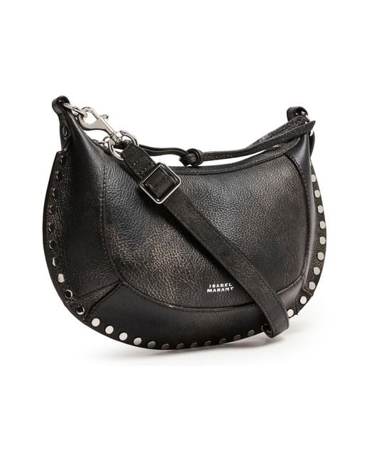 Isabel Marant Black Oskan Moon Shoulder Bag