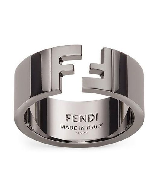 Fendi Metallic Ring for men